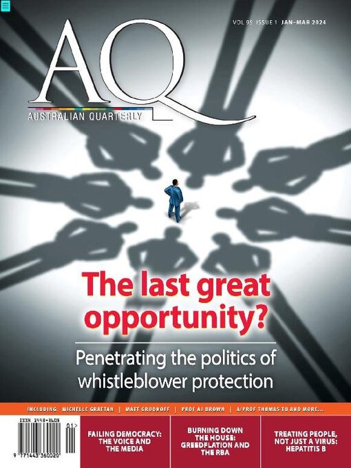 Title details for AQ: Australian Quarterly by Australian Institute of Policy and Science - Available